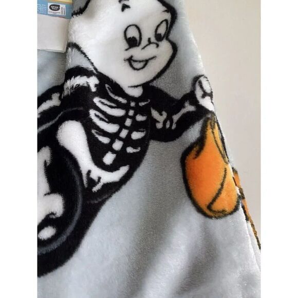 Casper the Friendly Ghost Plush Soft Blanket Throw 50x70” Halloween Costumes NEW - Picture 15 of 16